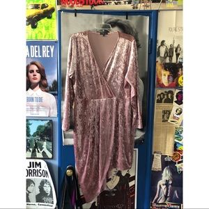 Pink velvet Dress 3X